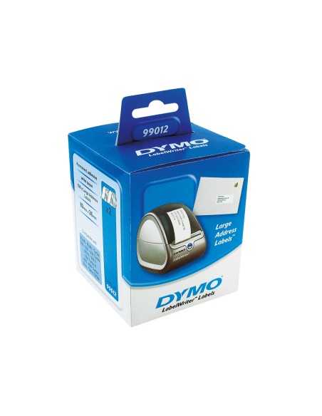Etiqueta adhesiva dymo 99012 -tamaño 89x36 mm para impresora 400 260 etiquetas uso direcciones papel c/2