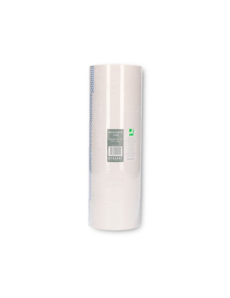 Cinta adhesiva q-connect polipropileno blanca 66 m x 50 mm para embalaje