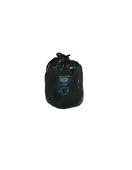 Bolsa basura industrial negra 90x110cm galga 200 rollo de 10 unidades