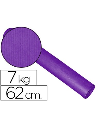 Papel de regalo kraft liso bobina ancho 62 cm...