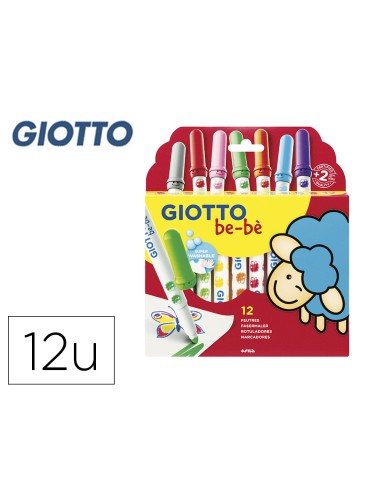 Rotulador giotto super bebe caja de 12 unidades...