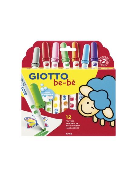 Rotulador giotto super bebe caja de 12 unidades colores surtidos