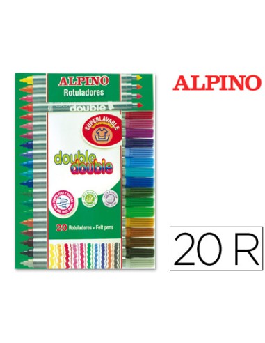 Rotulador alpino double double punta gruesa y...