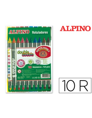 Rotulador alpino double double punta gruesa y...