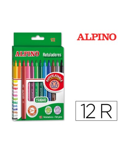 Rotulador alpino standard caja de 12 unidades...
