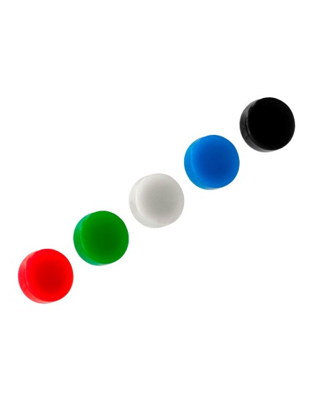 Iman para sujecion q-connect ideal para pizarras magneticas35 mm colores surtidos caja de 10 unidades