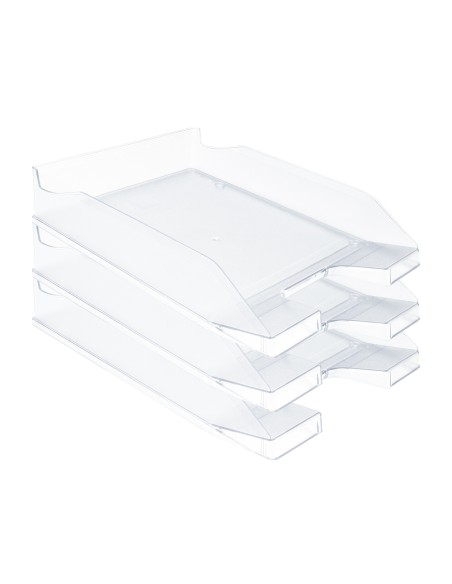 Bandeja sobremesa plastico q-connect transparente 240x70x340 mm