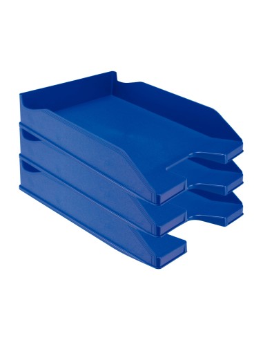 Bandeja sobremesa plastico q-connect azul opaco...