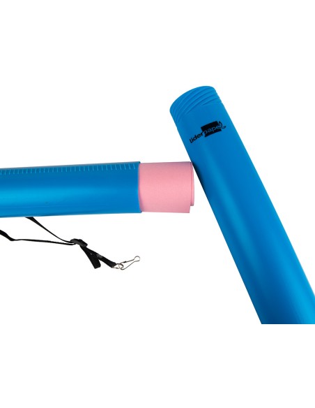 Portaplanos plastico liderpapel diametro 6 cm extensible hasta 80 azul