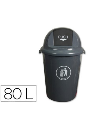 Papelera contenedor q-connect plastico con...