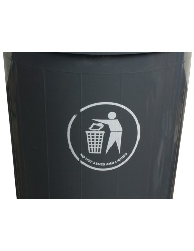 Papelera contenedor q-connect plastico con...