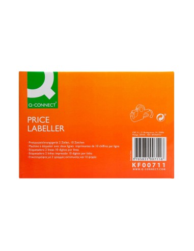 Etiquetadora q-connect 2 rodillo 10 digitos