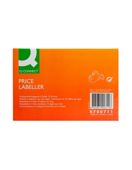 Etiquetadora q-connect 2 rodillo 10 digitos