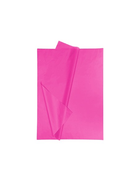 Papel seda liderpapel 52x76cm 18g/m2 bolsa de 5 hojas rosa fuerte