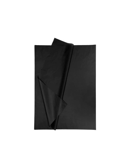 Papel seda liderpapel 52x76cm 18g/m2 bolsa de 5 hojas negro