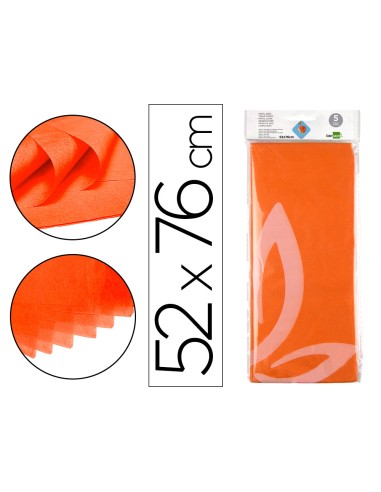Papel seda liderpapel 52x76cm 18g/m2 bolsa de 5...
