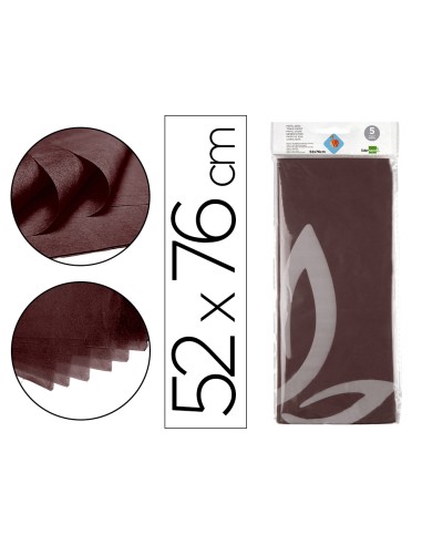 Papel seda liderpapel 52x76cm 18g/m2 bolsa de 5...