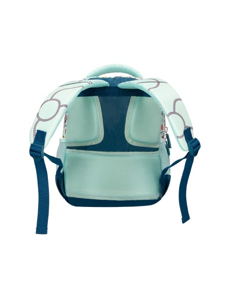 Mochila escolar liderpapel multibolsillo infantil azul cars 350x110x270 mm