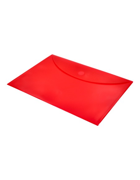 Carpeta liderpapel dossier a4 cierre de velcro roja