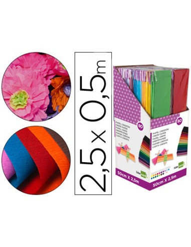 Papel crespon liderpapel 0.50 x 2.50 m...