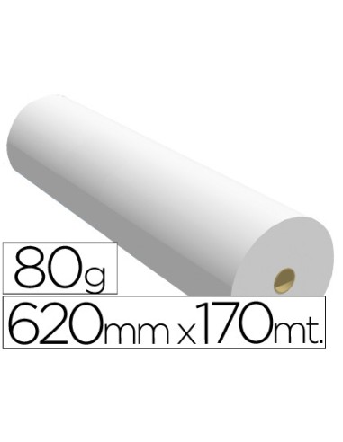 Papel reprografia ppc para plotter 620x170mt 80 g
