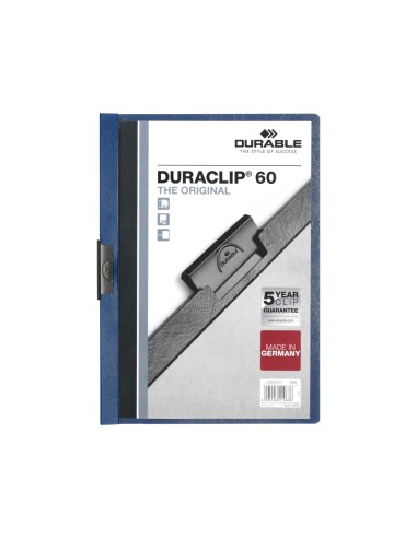 Carpeta duraclip dossier pinza lateral azul...