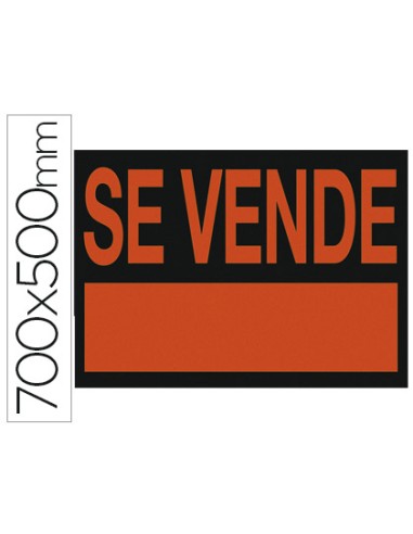 Cartel plastico archivo 2000 \"se vende\" rojo...
