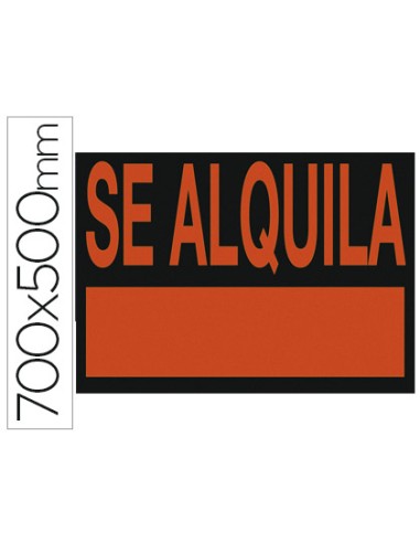 Cartel plastico archivo 2000 \"se alquila\"...