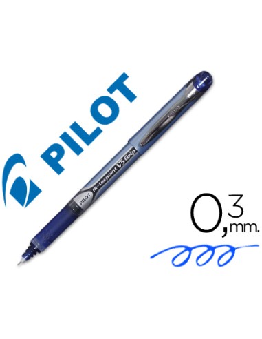 Rotulador pilot punta aguja v-5 grip azul 0.5 mm
