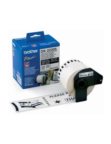 Cinta de papel continuo brother dk-22205 para...