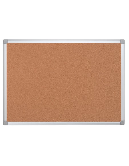 Pizarra corcho q-connect marco de aluminio 150x100 cm extra corcho 5 mm