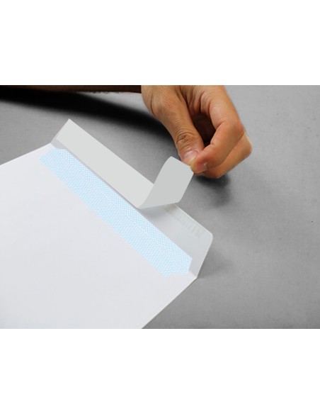 Sobre liderpapel bolsa n.16 blanco c5 162x229 mm tira de silicona caja de 250 unidades