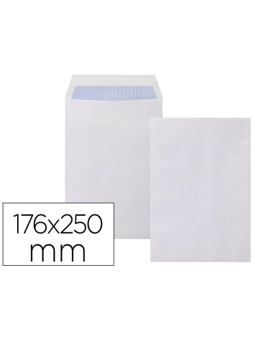 Sobre liderpapel bolsa n.15 blanco b5 176x250...