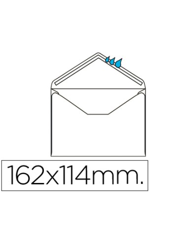 Sobre liderpapel n.21 blanco c6 114x162 mm...
