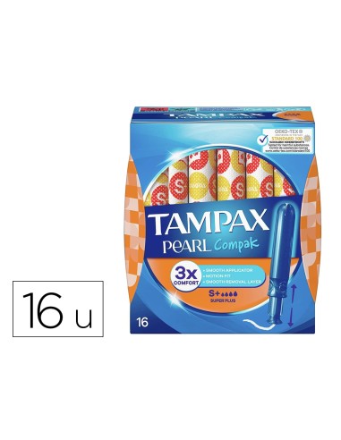 Tampon tampax pearl compak super plus caja de...