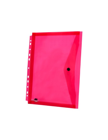 Carpeta liderpapel dossier broche 36669 polipropileno din a4 pack de 5 col.surtidos transparente multitaladro