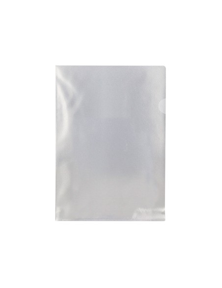 Carpeta dossier uñero plastico q-connect din a4 120 micras transparente -bolsa de 10 unidades