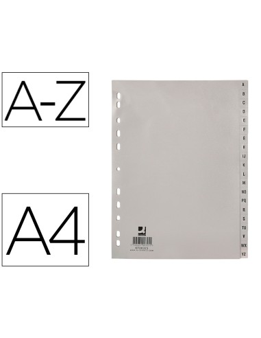 Separador alfabetico q-connect plastico a-z din...