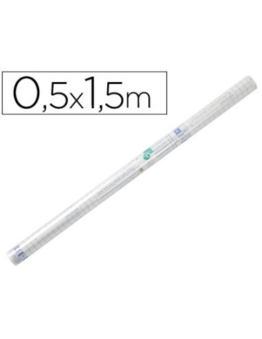 Rollo plastico adhesivo liderpapel 0,50x1,50 m...