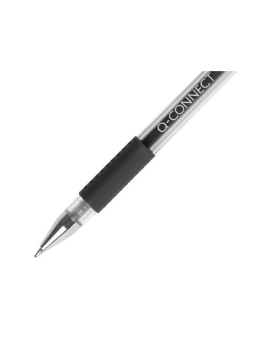 Boligrafo q-connect tinta gel negro 0,7 mm...