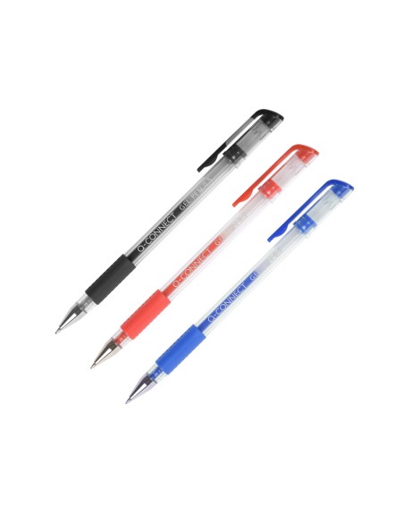 Boligrafo q-connect tinta gel negro 0,7 mm sujecion de caucho