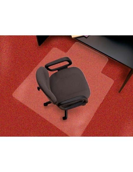 Alfombrilla para suelo q-connect pvc protectora de moquetas 1150x1340 mm grosor 2,2 mm