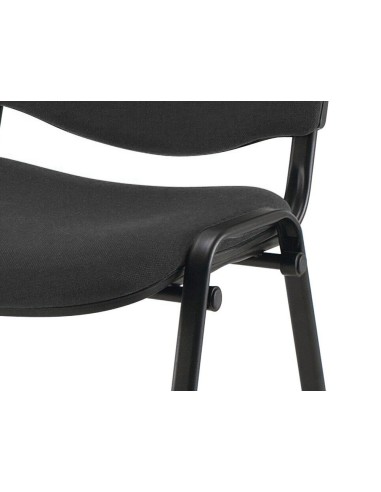 Silla confidente q-connect apilable tapizada...