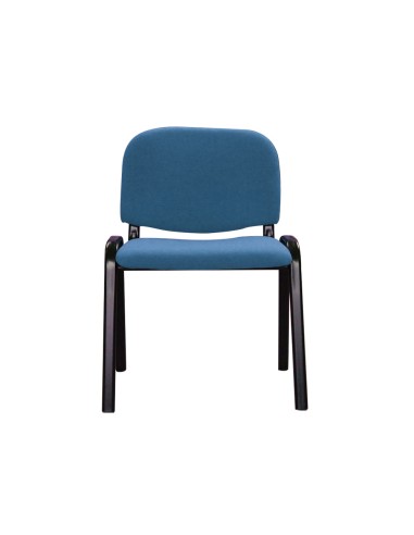 Silla confidente q-connect apilable tapizada...