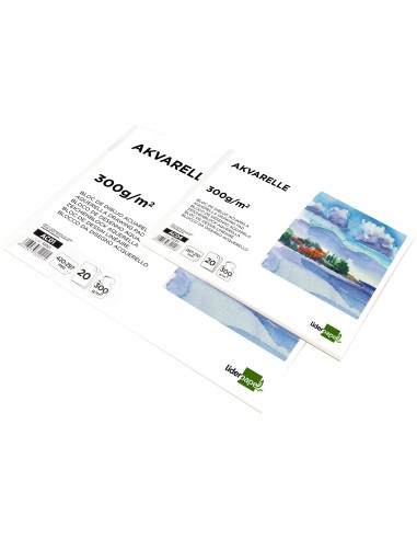 Bloc dibujo liderpapel acuarela encolado...