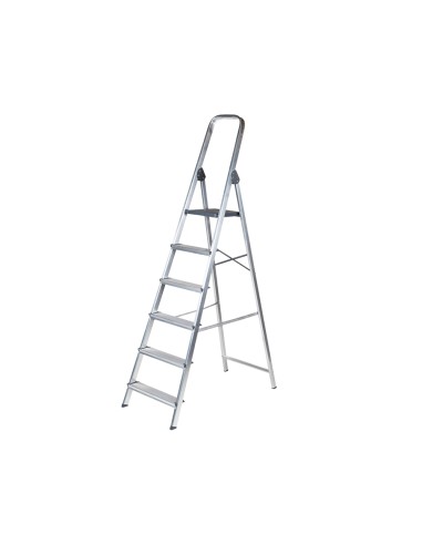 Escalera q-connect de aluminio 6 peldaños...