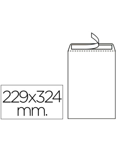 Sobre liderpapel bolsa n.8 blanco din 229x324...