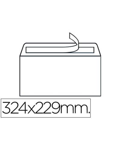 Sobre liderpapel n.14 blanco din c4 229x324 mm...