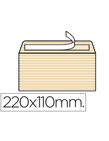Sobre liderpapel verjurado ahuesado 120 gr tira...