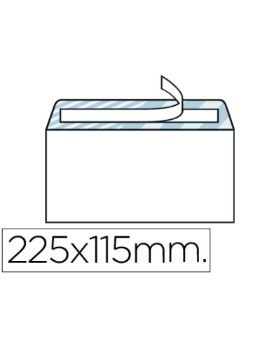 Sobre liderpapel n.5 blanco americano 115x225mm...